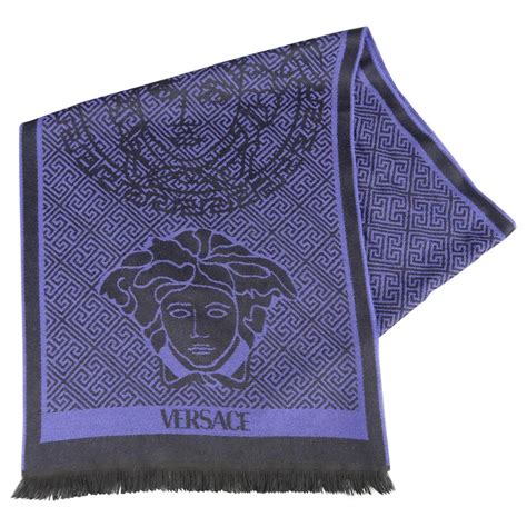 versace medusa logo wool scarf|Women's Designer Foulards & Scarves .